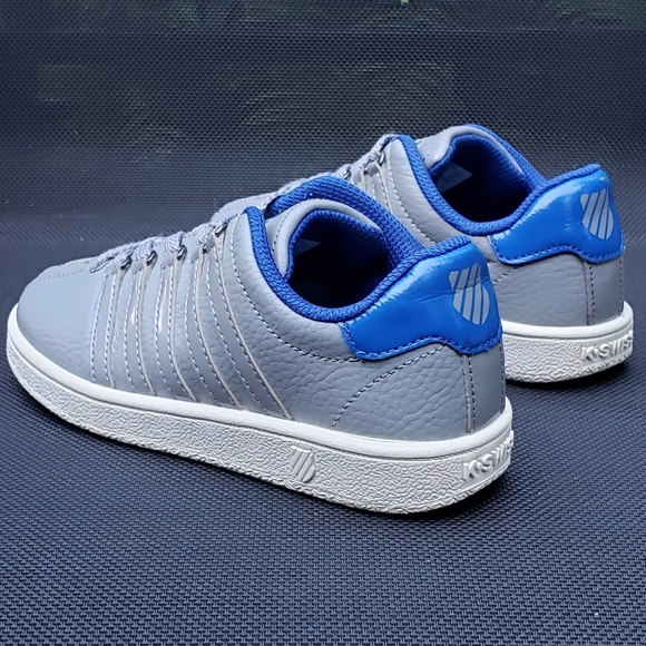 K-Swiss Classic VN Sneakers Gray/Blue leather Size 13.5 little boy - Picture 4 of 16